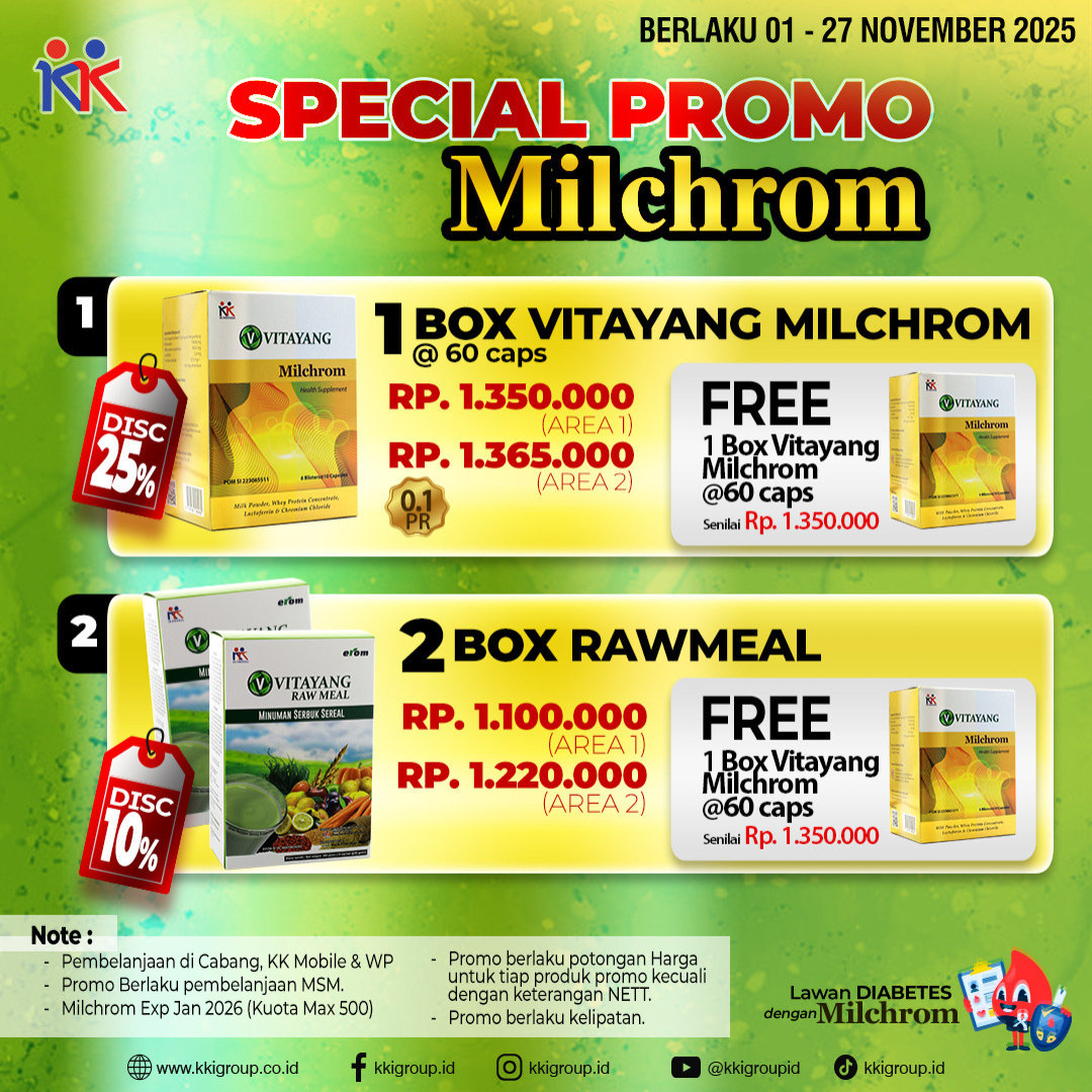 PROMO SPESIAL RAW MEAL BELI 2 GRATIS 1 MILCHROM